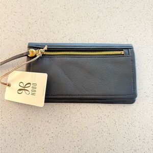 HOBO Black Leather Continental Wallet